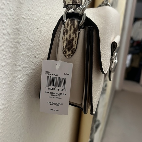 Coach Morgan Shoulder Bag in Silver/chalk multi - Picture 12 of 15